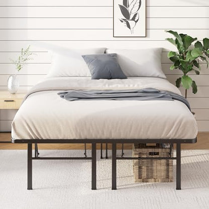 Zinus 16 Inch SmartBase Deluxe Mattress Foundation/ 2 Extra Inches high for Under-Bed Storage/Platform Bed Frame/Box Spring Replacement/Strong/Sturdy/Quiet Noise-Free, Cal King