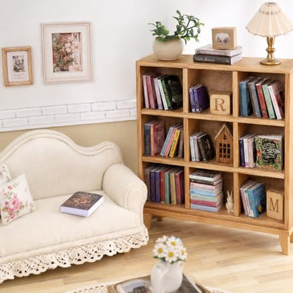 Miniature Dollhouse Books Set - 200 Tiny Decorative Books for Dollhouses and Crafts