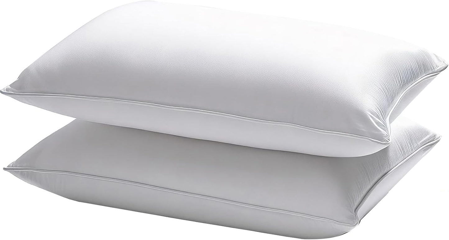 Skiennix Waterproof Pillow Protectors - Queen Size 20x28 Inches | 4 Pack, Soft & Cozy, Dust & Moisture Proof