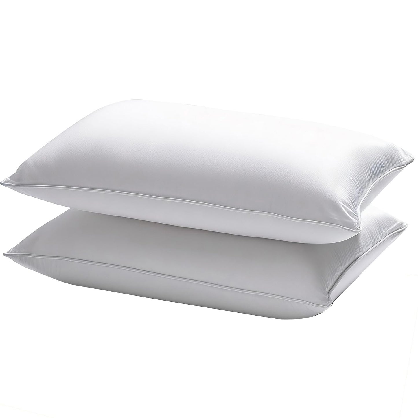 MOONVAN Waterproof Pillow Protectors Queen 20x28 Inches 4 Pack with Zipper Dust Proof Moisture Proof Sweat Proof Pillow Case Cover Protector Soft Cozy White