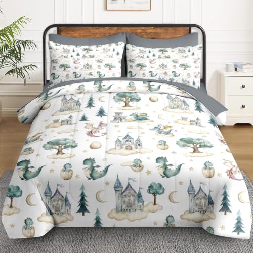 WeCozy Baby Dragon Twin Comforter Set - Cozy Bedding for Kids