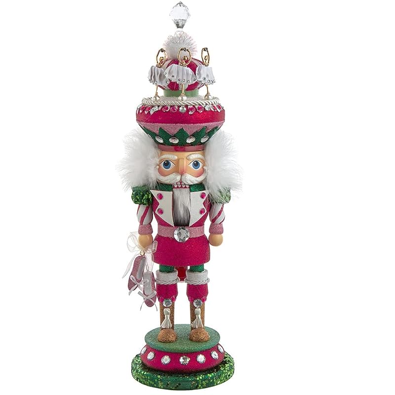 18-Inch Pink & Green Ballet Soldier Nutcracker - Hollywood Kurt Adler