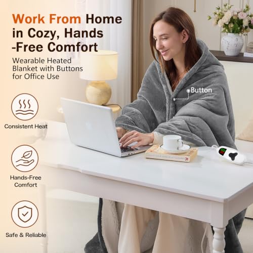 Electric Heated Throw Blanket 50x60 Inches Soft Flannel Sherpa Warmth