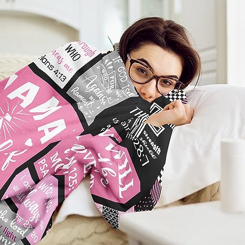 Pink I Am a Child of God Religious Blanket 60x50 Inches - Pack of 2