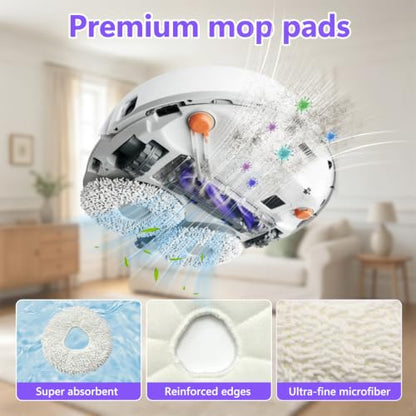 Universal Mop Replacement Pads for Robot Vacuum and Floor Cleaners