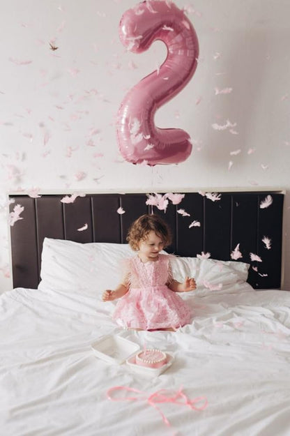 Pearl Pink 21 Number Balloons by [Brand Name] - 40 Inch Birthday Decorations for Men & Women | Perfect for Graduation & Celebration Parties