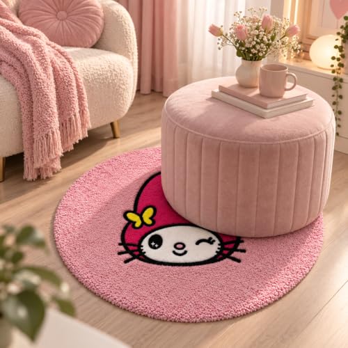 Pink Fluffy Rug 2'8