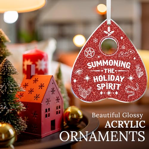 Halloween Witchy Christmas Ornament – Horror Creepmas Decor for Goths, Emo, Holiday Spirit