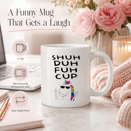 Funny Unicorn Coffee Mug - Sarcastic Adult Humor Gift - 11 oz Ceramic Cup