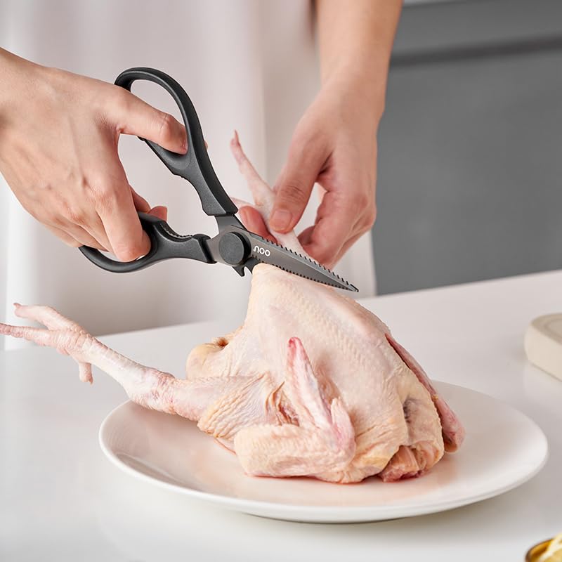 OOU Kitchen Shears, Ultra Sharp Come-apart Kitchen Scissors, Multipurpose Heavy Duty Chopping Scissors