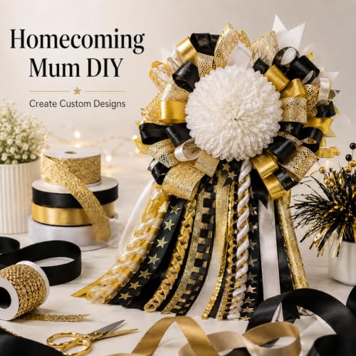 White Homecoming Mum Flower 6.5 Inch Artificial Silk Chrysanthemum Decoration