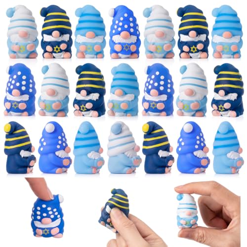 Hanukkah Gnome Stress Relief Balls Set - 20 Pack Blue & White Star of David