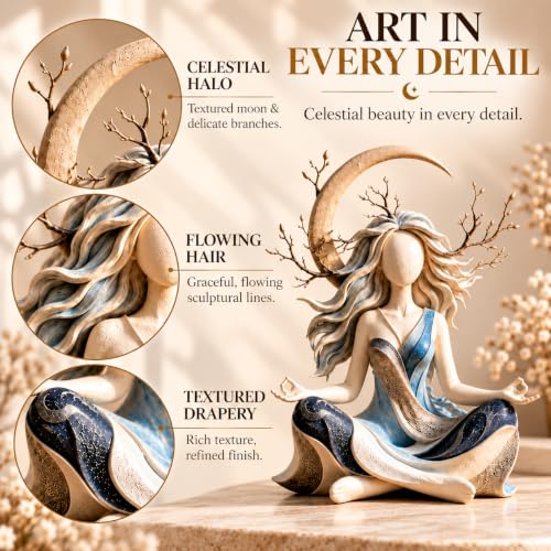 Inner Harmony Sculptural Figurine - Meditation & Zen Home Decor - Variation A