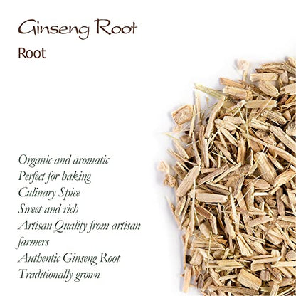 Organic White Ginseng Culinary Spice - Organic Gourmet Quality - White Gensing Ginseng Spice Ginseng Organic White Spice Gingsen