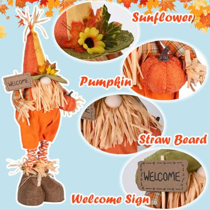 Fall Gnome Plush Decoration 23-32 Inches - Harvest Autumn Decor