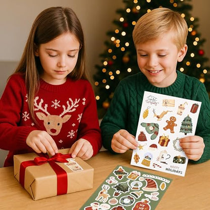 Christmas Stickers for Kids - Large Set of 400 Holiday Decorations - Variation of THIS listing