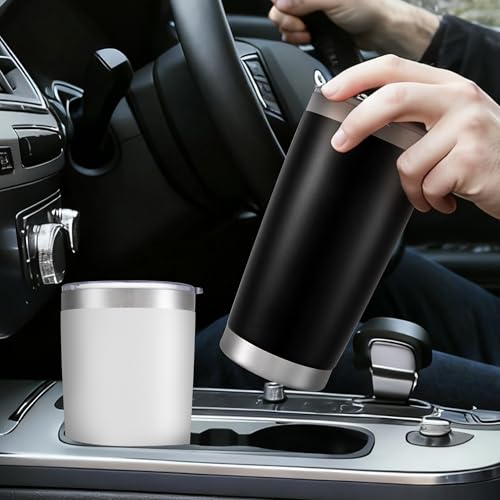 Gray 20oz Stainless Steel Insulated Tumbler Set with Lid - 12 Pack