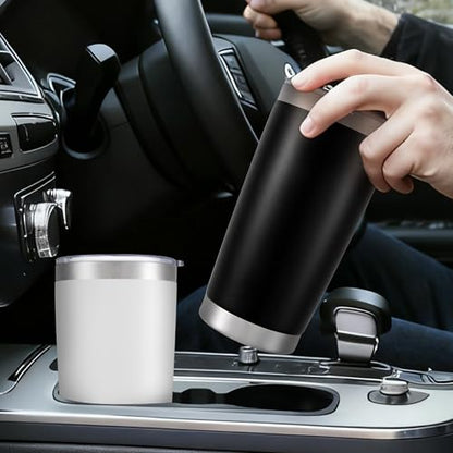 Gray 20oz Stainless Steel Insulated Tumbler Set with Lid - 12 Pack