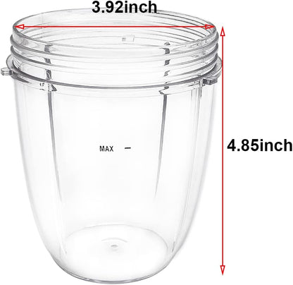 NutriBullet Replacement Cups - Compatible 600W & 900W Blender - Set of 2 | 18oz Size