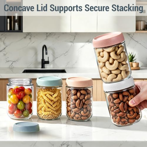 16 oz Glass Meal Prep Containers with Leak-Proof Lids - 6 Pack