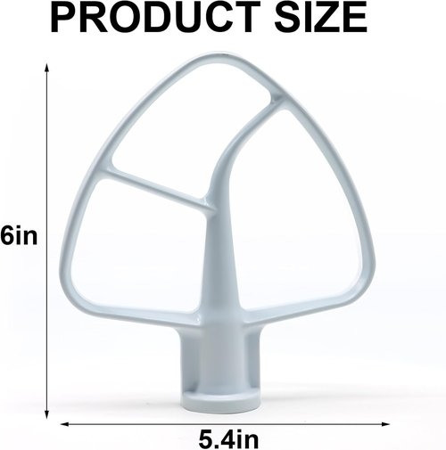 K45B Coated Flat Beater for Kitchenaid Mixer Compatible for 4.5 QT Tilt-Head Stand Mixer Fit For KSM90 K45 Kitchen Mixer Paddle Attachment