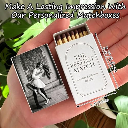 Personalized Photo Matchbooks Bulk Custom Party Favors for Weddings Birthdays