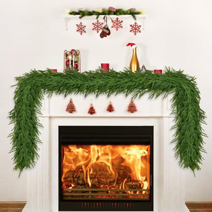 6FT Norfolk Pine Garland Artificial Greenery Christmas Decor - Real Touch
