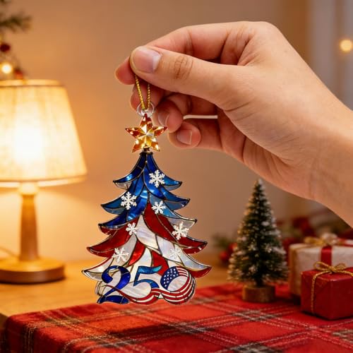 Independence Day USA 250th Anniversary Patriotic Ornament - Red White Blue Decor
