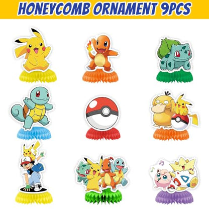 Anime Birthday Party Supplies Honeycomb Centerpieces Set - Decor