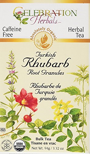 Celebration Herbals Organic Herbal Turkish Rhubarb Root Powder Loose Pack Tea, 3.13 oz