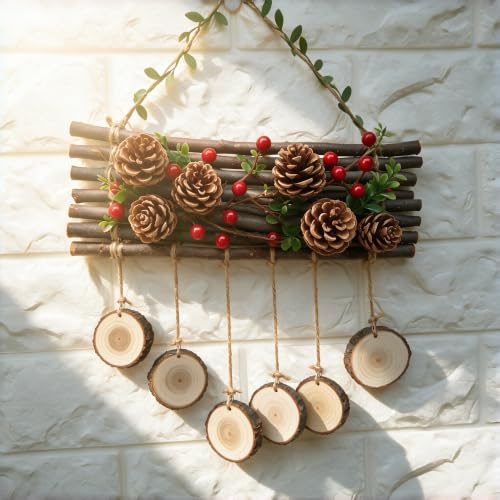 Natural Pine Cones Bulk Set - Rustic 2.3 Inch Decorations for Holiday & Fall