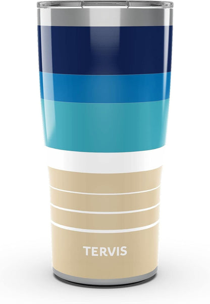Tervis Traveler Insulated Tumbler - Keeps Drinks Hot & Cold | 20oz Stainless Steel Beachscape Design