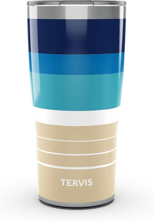 Tervis Traveler Insulated Tumbler - Keeps Drinks Hot & Cold | 20oz Stainless Steel Beachscape Design