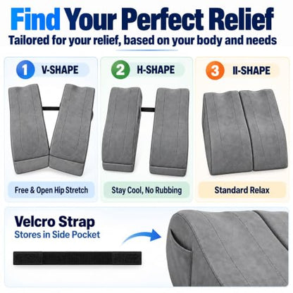 Double Leg Elevation Pillow Set of 2 for Post-Surgery Support