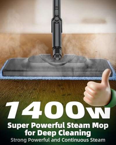 Multi-Surface Steam Mop with Detachable Handheld Cleaner 12-in-1 for Home