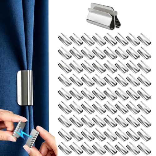 36Pairs Magnetic Curtain Clips - Prevent Light Leaking, Strong Hold, Easy Installation