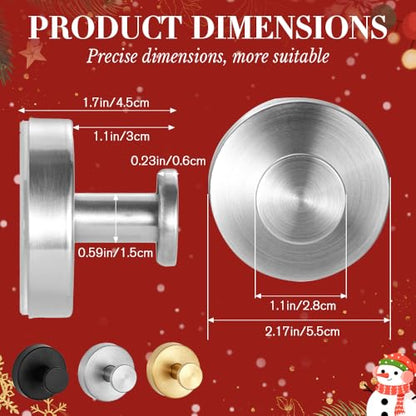 No Hardware Garland Hanger - Gold Front Door Wreath & Garland Display, 2 Pack