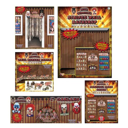 Evil Carnival Party Decorations Kit - Halloween & Themed Event Supplies