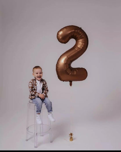 Skiennix Dark Brown Number 10 Balloon - 40 Inch 10th Birthday Decorations for Boys & Girls