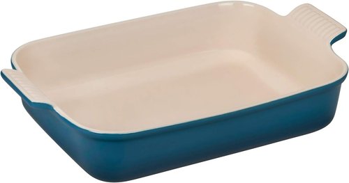 Le Creuset Stoneware Rectangular Baking Dish - 4 Qt. (12" x 9") in Deep Teal