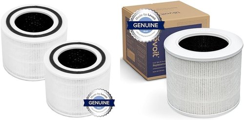 Levoit Air Purifier Replacement Filters - 3-In-1 Activated Carbon, 2 Pack & 1 Pack Options