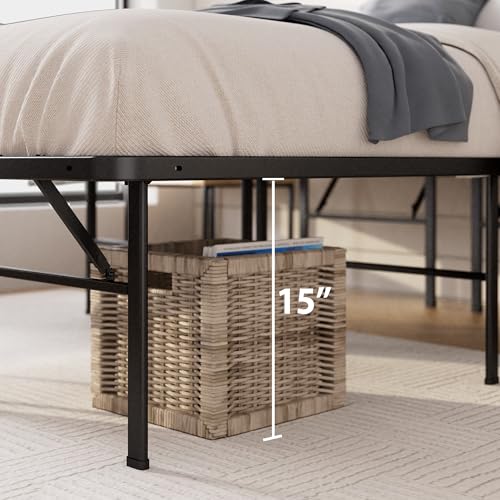 Zinus 16 Inch SmartBase Deluxe Mattress Foundation/ 2 Extra Inches high for Under-Bed Storage/Platform Bed Frame/Box Spring Replacement/Strong/Sturdy/Quiet Noise-Free, Cal King