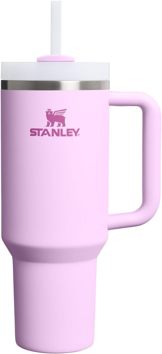 STANLEY Quencher H2.0 Tumbler - 40 oz Insulated Stainless Steel with Handle & Straw | Soft Orchid Color