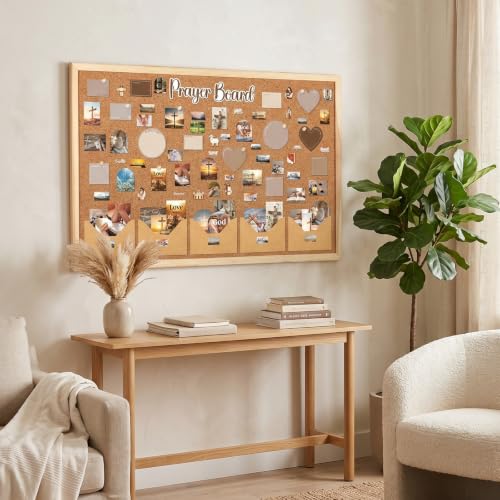 Christian Prayer Board Kit with Bible Verses & Stickers - 15.7 x 11.8 Inch - Religious Supplies