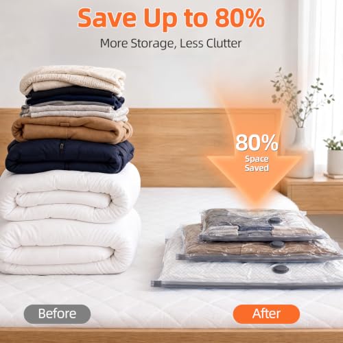 Rechargeable Wireless Vacuum Storage Bags Set - 15 Travel Size Combo