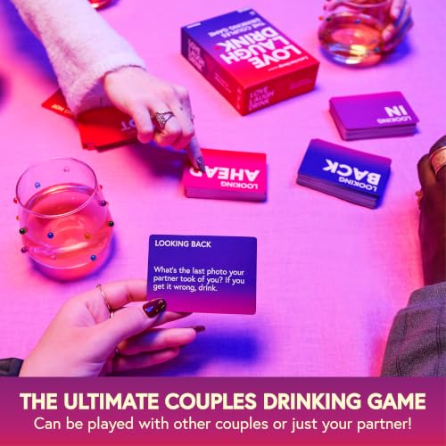 Couples Drinking Card Game - Love Laugh Drink for Date Night and Romance