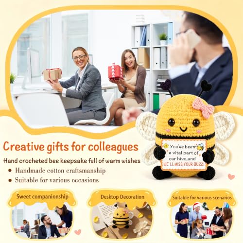 Crochet Bee Amigurumi Coworker Farewell Gift - Knitting