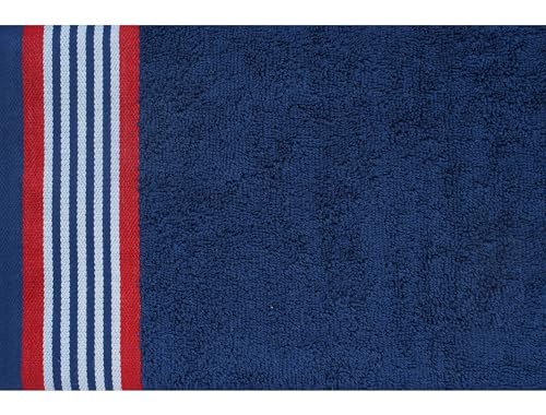 CASA COPENHAGEN 6-Piece Blue and Red Bathroom Towel Gift Set 550GSM