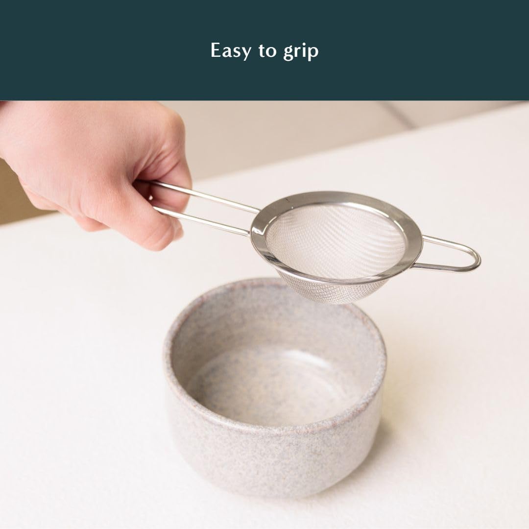 Naoki Matcha Stainless Steel Matcha Tea Sifter with Handle - Eliminate Clumps for Perfect Tea & Lattes