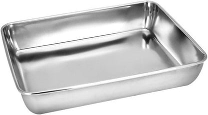Heavy Duty Stainless Steel Baking Sheet by [Brand Name] - Superior Mirror Finish | Dishwasher Safe, 9.65 x 11.8 x 2.36 Inches